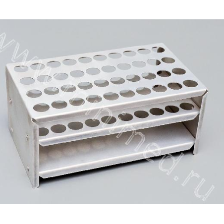 Штатив для пробирок Ш-40, 40 гнезд, алюминиевый