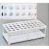 Штатив для пробирок 40 гнезд, высота 75мм, РР , белый