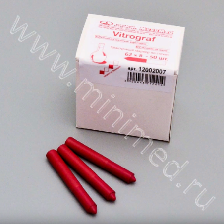 Карандаш по стеклу красный