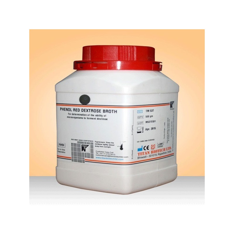 Среда Гисса с глюкозой (Бульон с декстрозой и феноловым красным), 500гр
