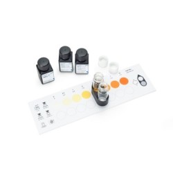 Тест на определение формальдегида. Метод: колориметрический с цветной карточкой и компаратором 0,1 - 0,25 - 0,4 - 0,6 - 0,8 -