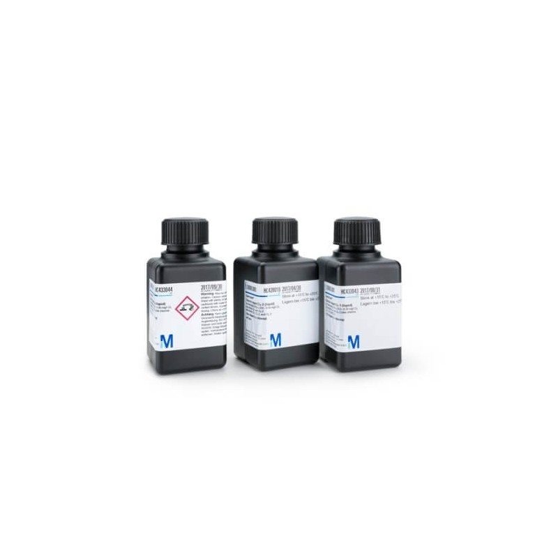 Хлорный реагент Cl2-3 (жидкий) для теста на хлор (DPD) 0,010-6,00 мг/л Cl2 свободный хлор: Cl2-1 и Cl2-2 общий хлор: Cl2-1, C