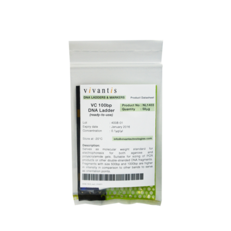 ДНК маркер VC100bp (готовый к использованию), 50 мкг