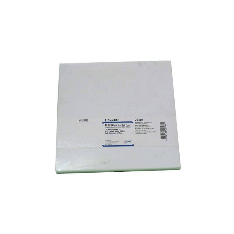 Пластины ТСХ алюминиевые , силиликагель 60 F254, размер-20х20см (уп-25пластин)