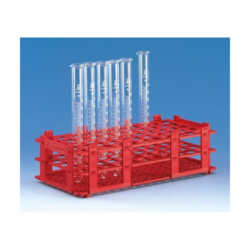 Штатив для пробирок d-18мм, 55 гнезд, белый