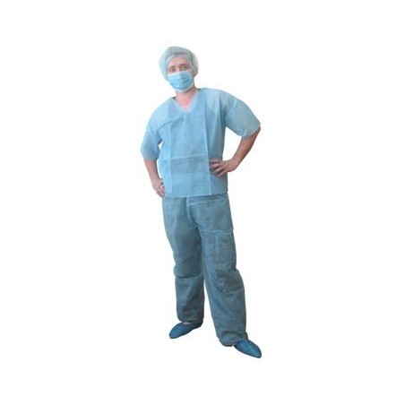 Костюм хирургич. р-р L : рубашка  70х72,5см,штаны 112х39см