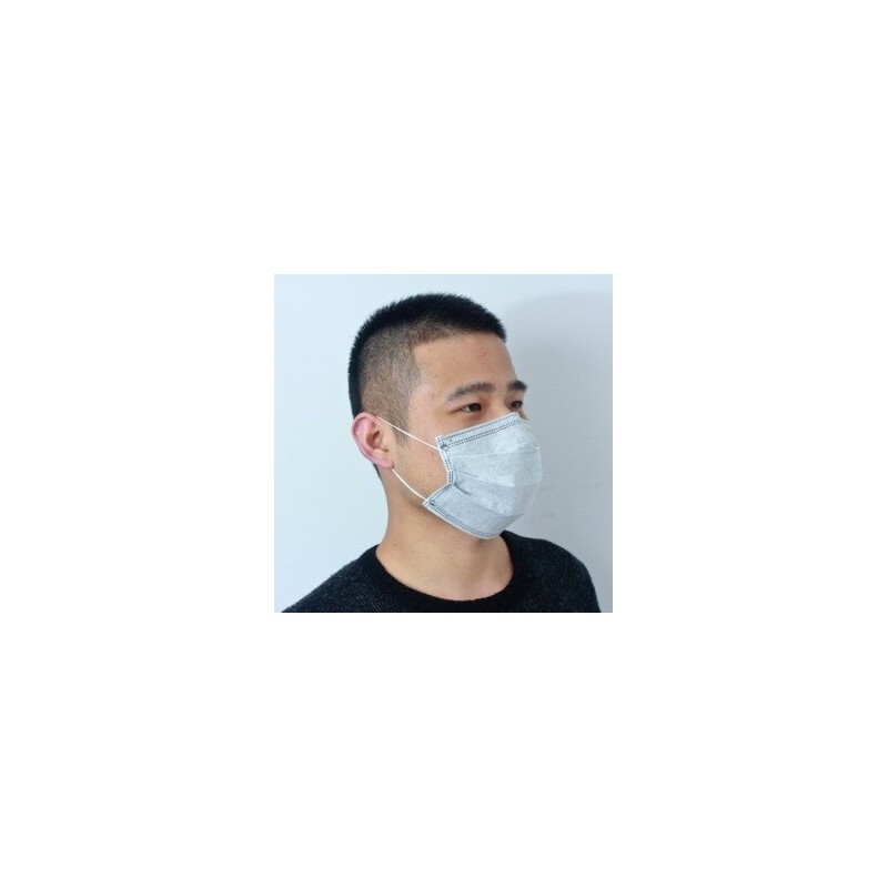 Маска  защитная, бумажная 2-х слойная ,(уп-100шт)