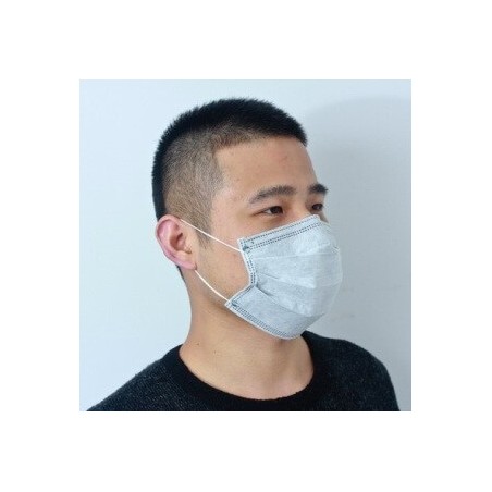 Маска  защитная, бумажная 2-х слойная ,(уп-100шт)