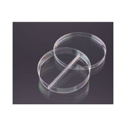 Чашки Петри 90 мм тройная вентиляция, 2 секции (асептически упакованы) (уп-20шт) (29057)