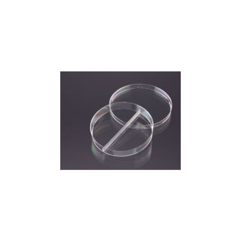 Чашки Петри 90 мм тройная вентиляция, 2 секции (асептически упакованы) (уп-20шт) (29057)