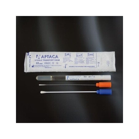 Тампон вискозный, алюминиевая ручка, 12х150мм в пробирке со средой Amies