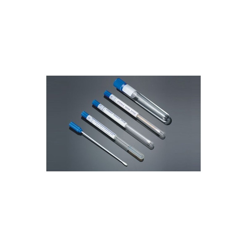 Тампон в пробирке 12*150 мм РР, с пластик.ручкой, без среды, стерильный (MF720301) (Китай)