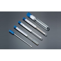 Тампон 12*150 мм в пробирке на 15мл со средой Amies с углем (стерильный)(упак-100шт)