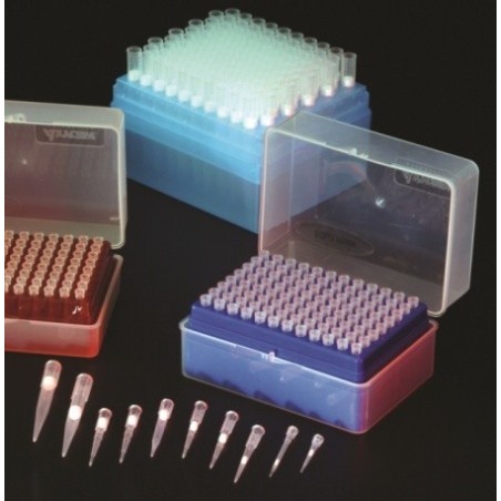 Наконечники с фильтром 1-200 мкл, в штативе, стерильные (уп-96 шт) (Германия, №2113960)