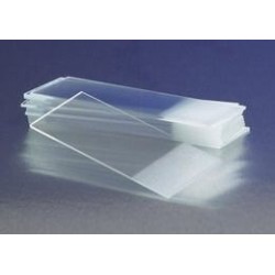 Стекло предметное 76х25х1,2мм с матовым полем супер белого цвета (уп-72шт)