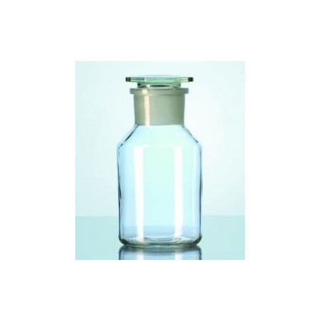Бутыль 50 мл, светлое стекло, широкое горло, притертая крышка (Китай)