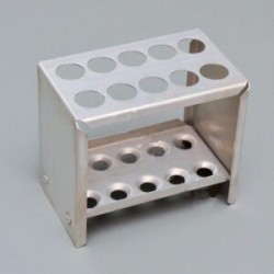 Штатив для пробирок Ш-10, 10 гнезд алюминиевый