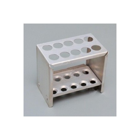 Штатив для пробирок Ш-10, 10 гнезд алюминиевый