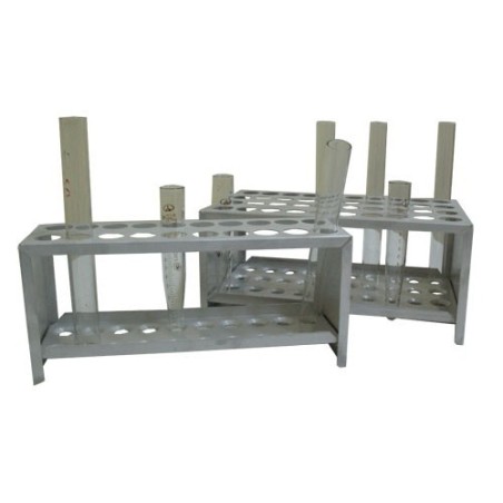 Штатив для пробирок Ш-20, 20 гнезд, алюминиевый