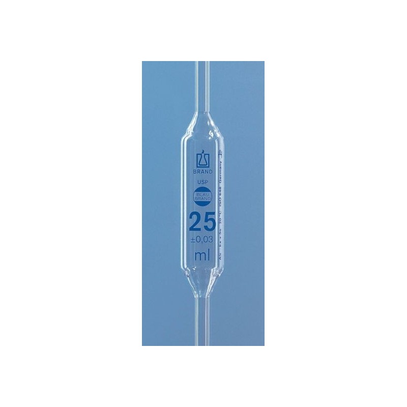 Пипетка 25мл частичный слив, градуированная кл.AS