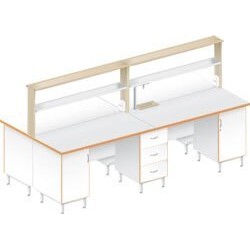 Стол островной химический ЛАБ-2400 ОЛМ