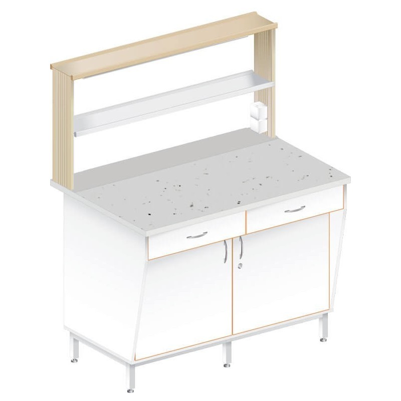 Стол пристенный физический ЛАБ-1200 ПФТ