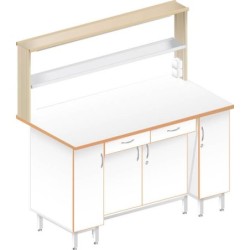 Стол пристенный физический ЛАБ-1500 ПЛТ