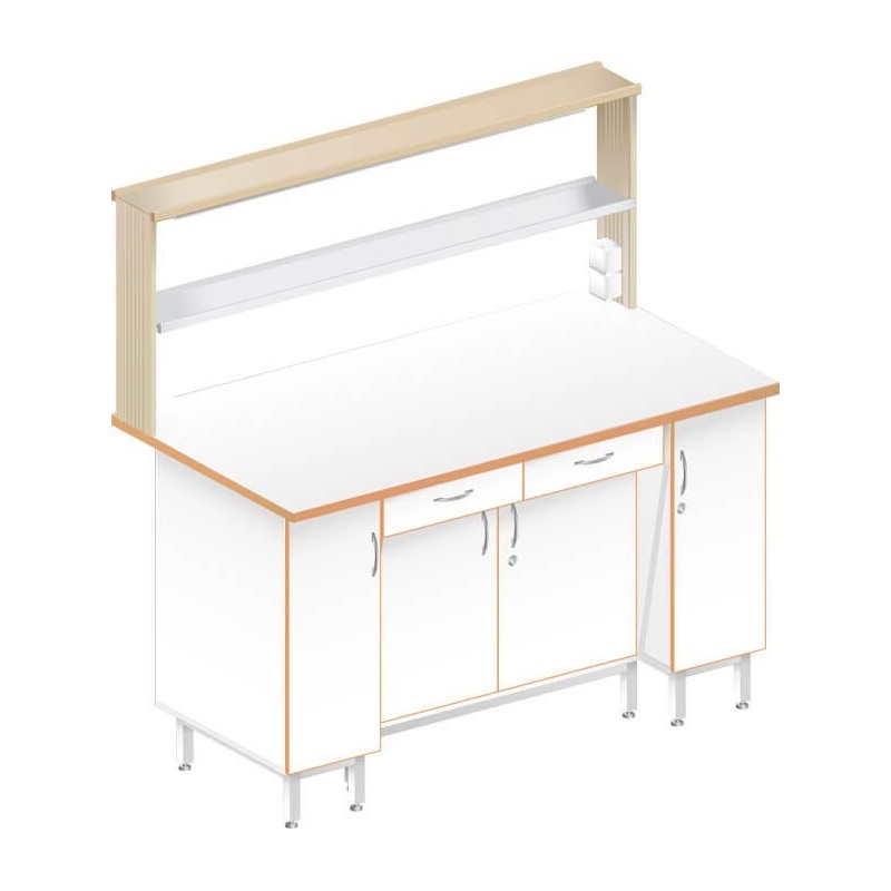 Стол пристенный физический ЛАБ-1500 ПЛТ