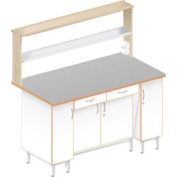 Стол пристенный физический ЛАБ-1500 ПТТ