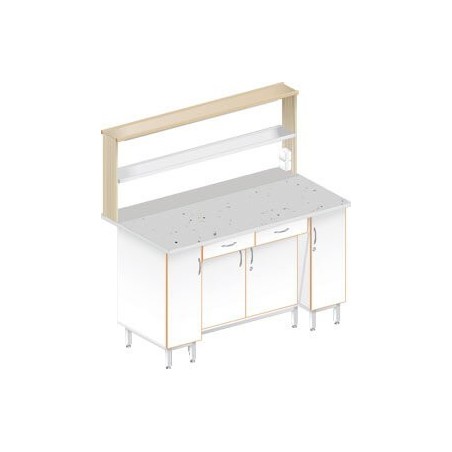 Стол пристенный физический ЛАБ-1500 ПФТ