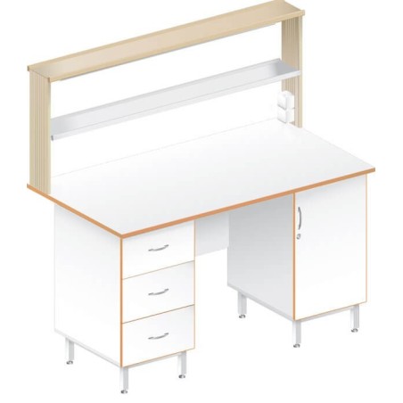 Стол пристенный физический ЛАБ-1500ПЛ