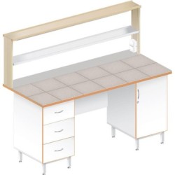 Стол пристенный физический ЛАБ-1800 ПК