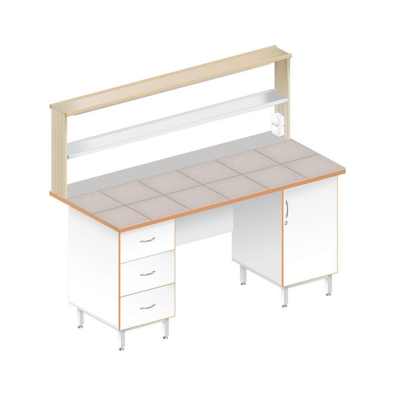 Стол пристенный физический ЛАБ-1800 ПК