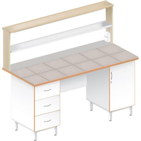 Стол пристенный физический ЛАБ-1800 ПК