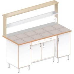 Стол пристенный физический ЛАБ-1800 ПКТ