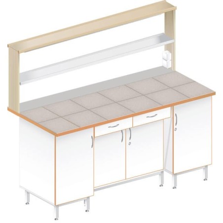 Стол пристенный физический ЛАБ-1800 ПКТ