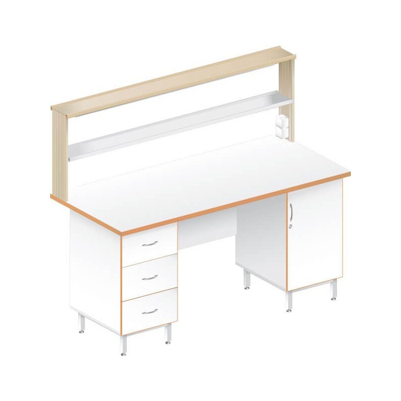 Стол пристенный физический ЛАБ-1800 ПЛ