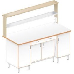 Стол пристенный физический ЛАБ-1800 ПЛТ