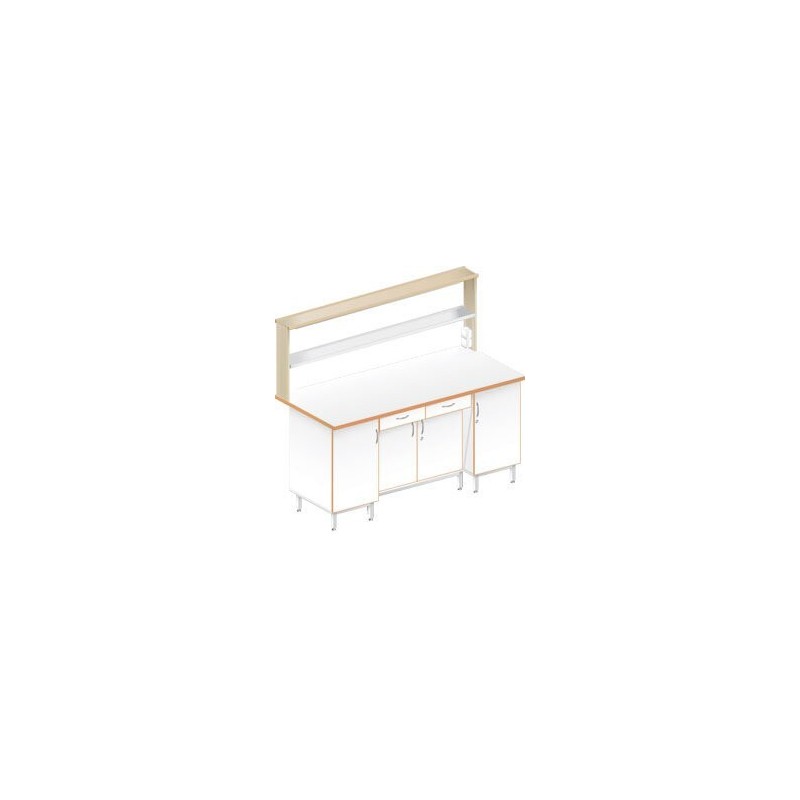 Стол пристенный физический ЛАБ-1800 ПЛТ