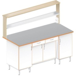 Стол пристенный физический ЛАБ-1800 ПТТ