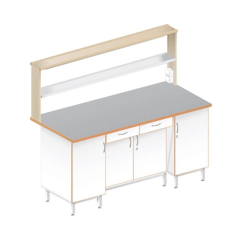 Стол пристенный физический ЛАБ-1800 ПТТ