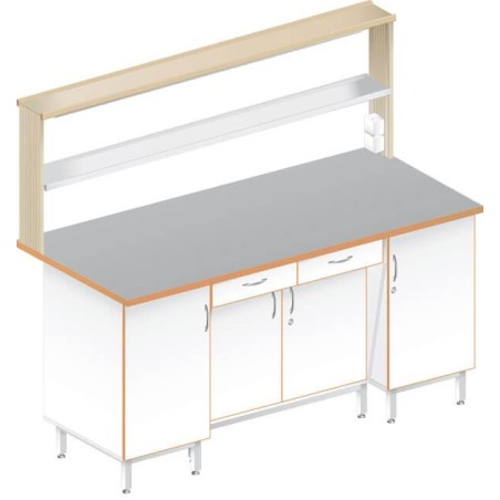 Стол пристенный физический ЛАБ-1800 ПТТ