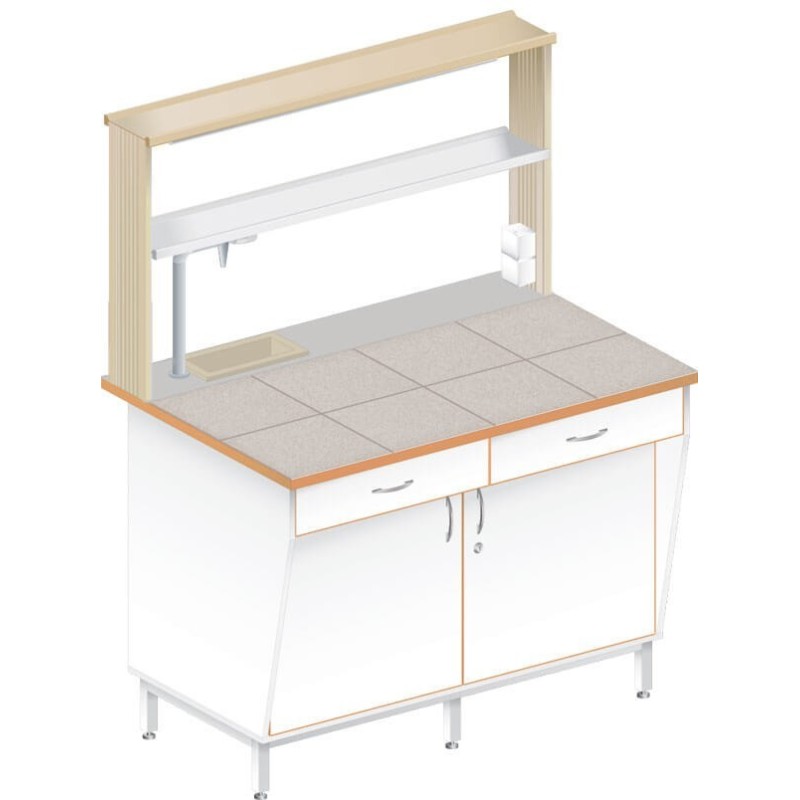 Стол пристенный химический ЛАБ-1200 ПКТМ