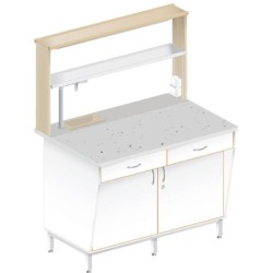 Стол пристенный химический ЛАБ-1200 ПФТМ