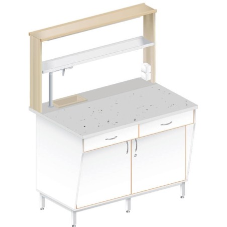 Стол пристенный химический ЛАБ-1200 ПФТМ