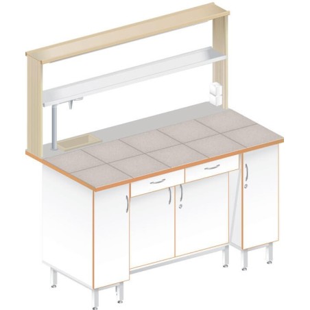 Стол пристенный химический ЛАБ-1500 ПКТМ