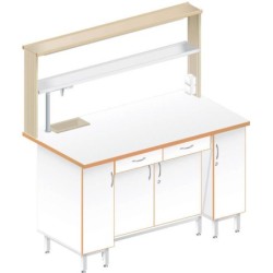 Стол пристенный химический ЛАБ-1500 ПЛТМ