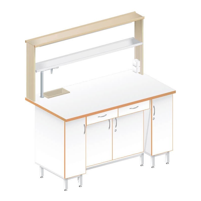 Стол пристенный химический ЛАБ-1500 ПЛТМ