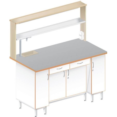 Стол пристенный химический ЛАБ-1500 ПТТМ