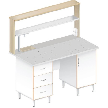 Стол пристенный химический ЛАБ-1500 ПФМ